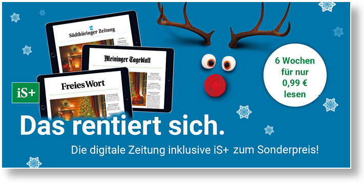 Zeitung Weihnachtsangebot