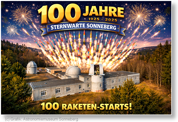 Astronomiemuseum 100 Raketen Starts